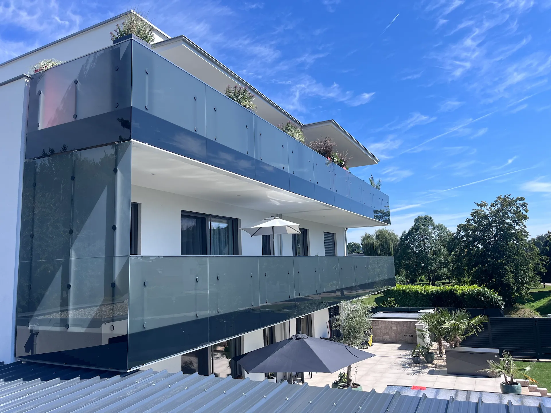 Gelaender fuer Balkon in Linz von Danner Metallbau