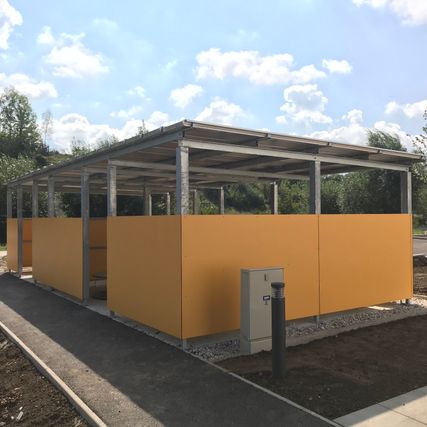 Carport aus Metall